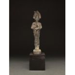 LARGE EGYPTIAN BRONZE OSIRIS FIGURE