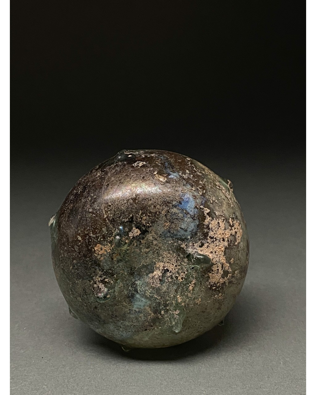 ROMAN GLASS GLOBULAR JAR - Image 4 of 6