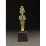 LARGE EGYPTIAN BRONZE OSIRIS FIGURE