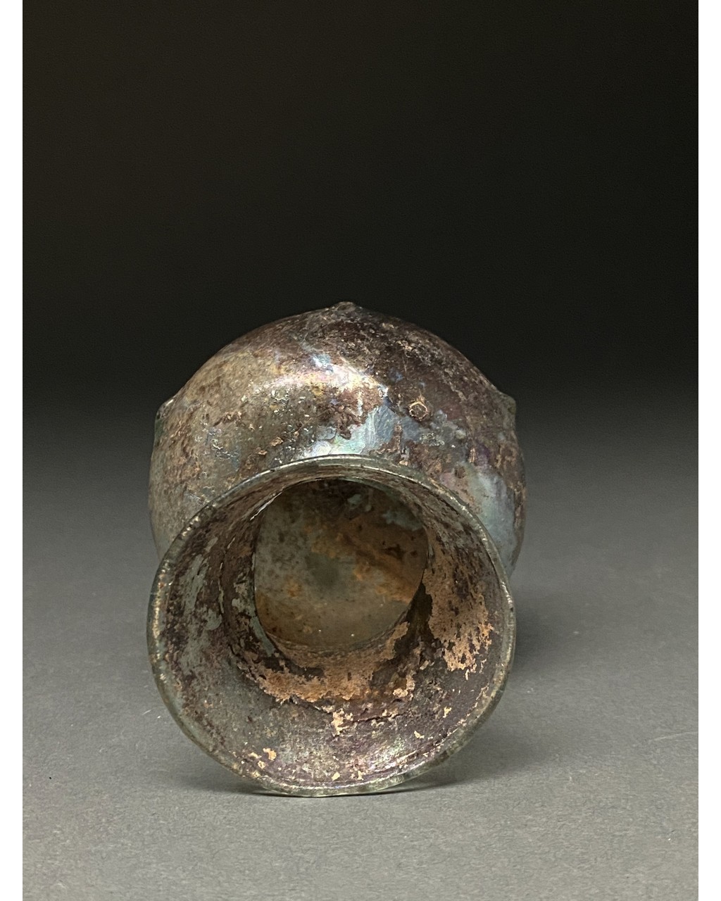 ROMAN GLASS GLOBULAR JAR - Image 3 of 6