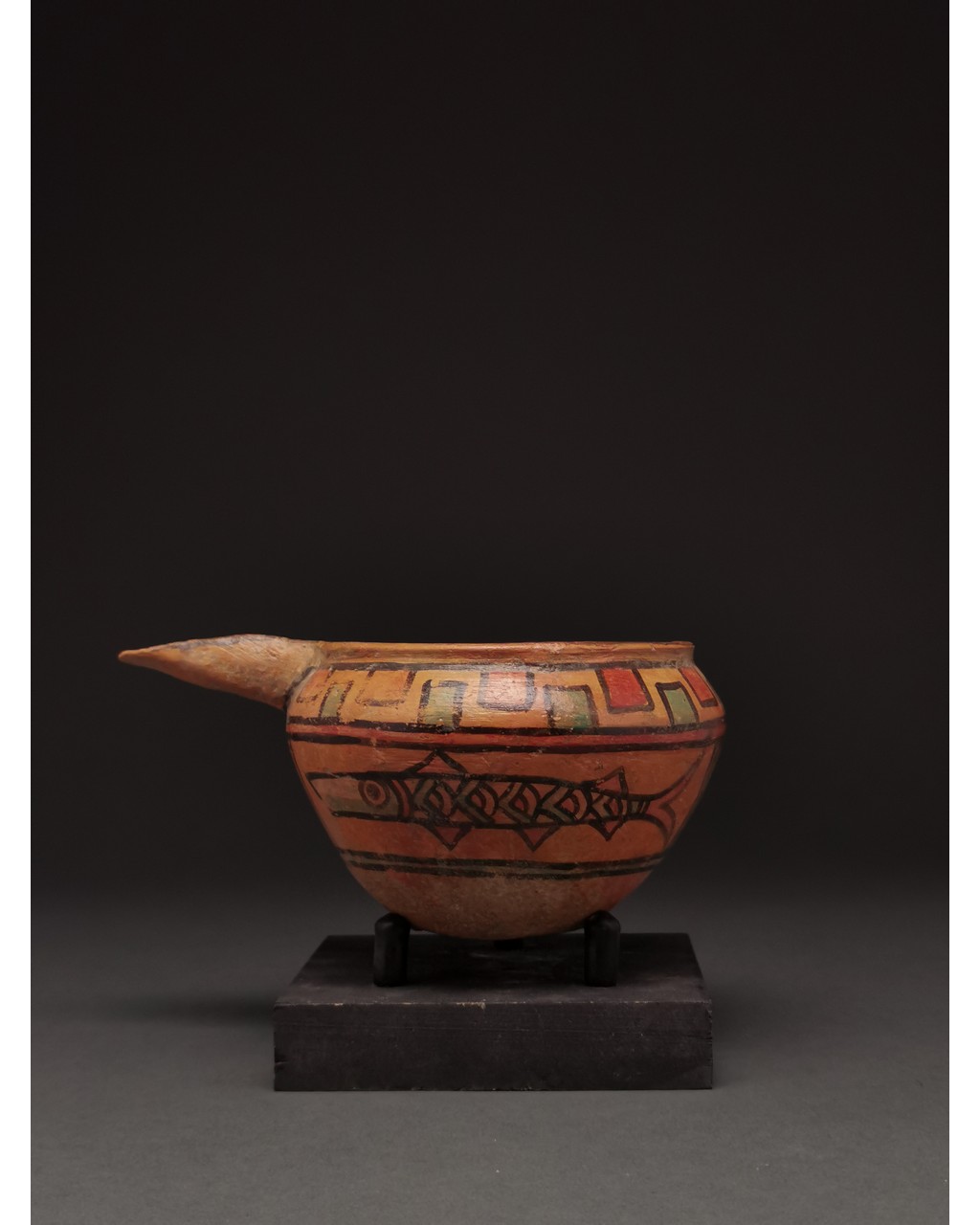 INDUS VALLEY, PAINTED POTTERY VESSEL WITH ANIMALS - Image 2 of 6