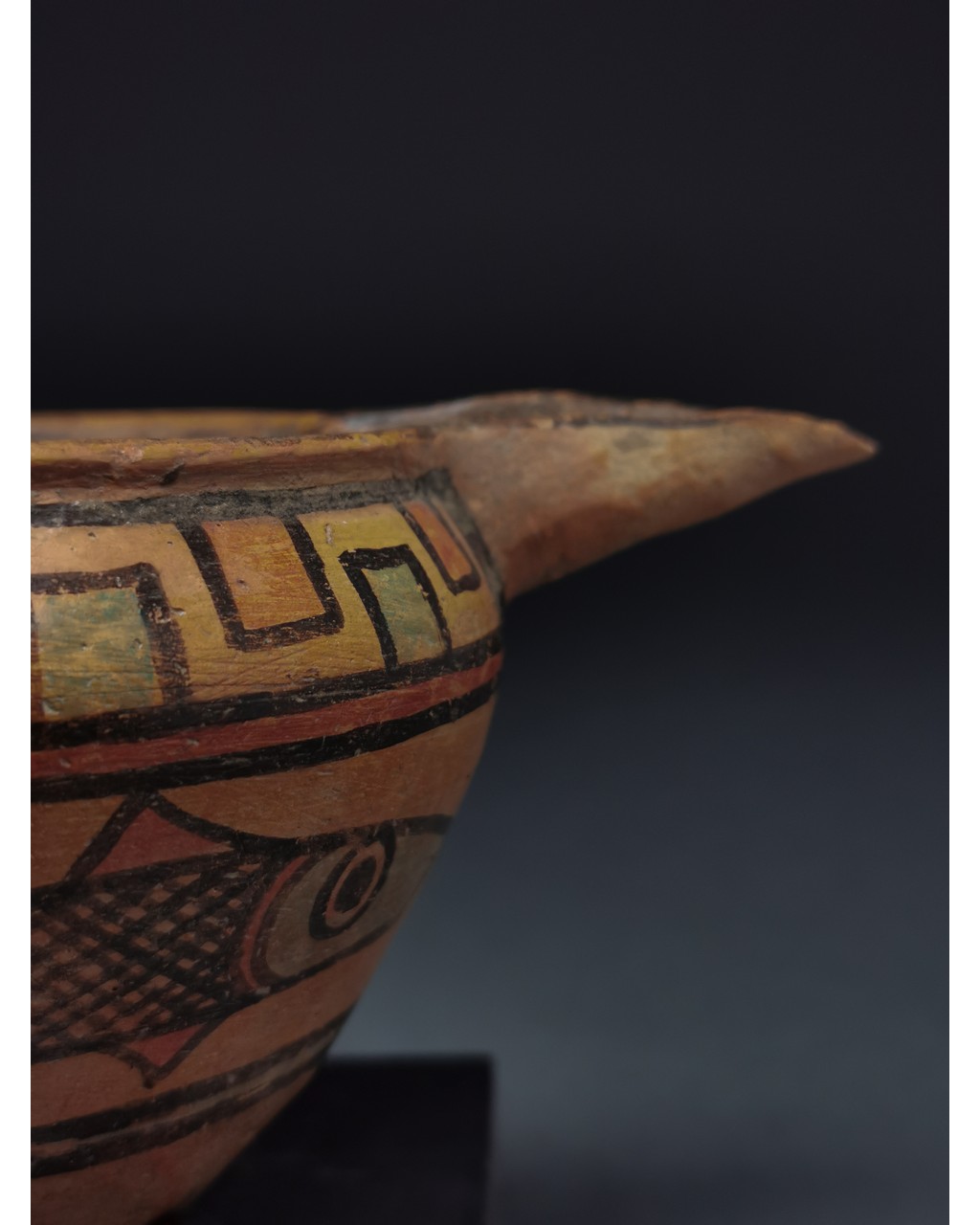 INDUS VALLEY, PAINTED POTTERY VESSEL WITH ANIMALS - Image 5 of 6