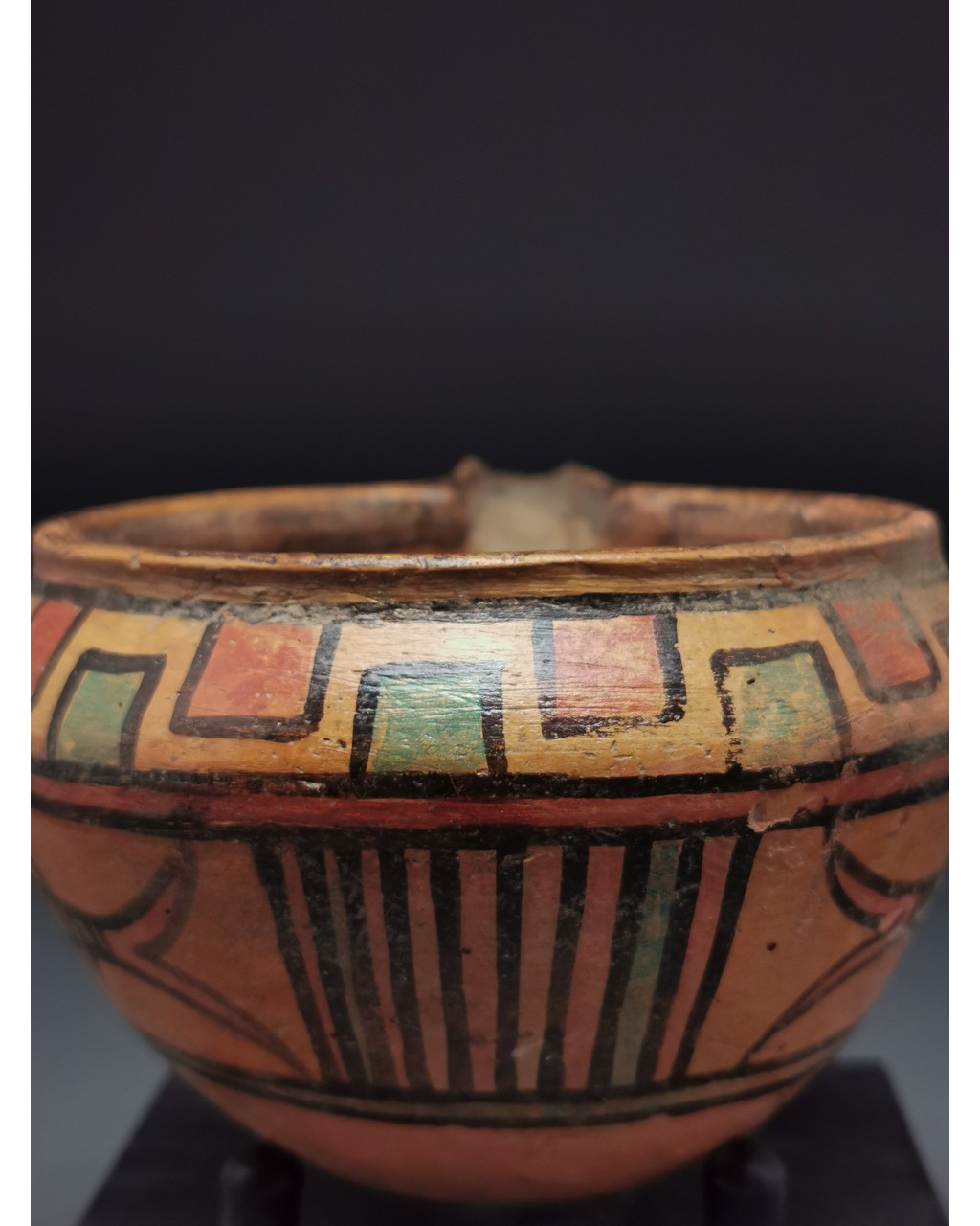 INDUS VALLEY, PAINTED POTTERY VESSEL WITH ANIMALS - Image 6 of 6