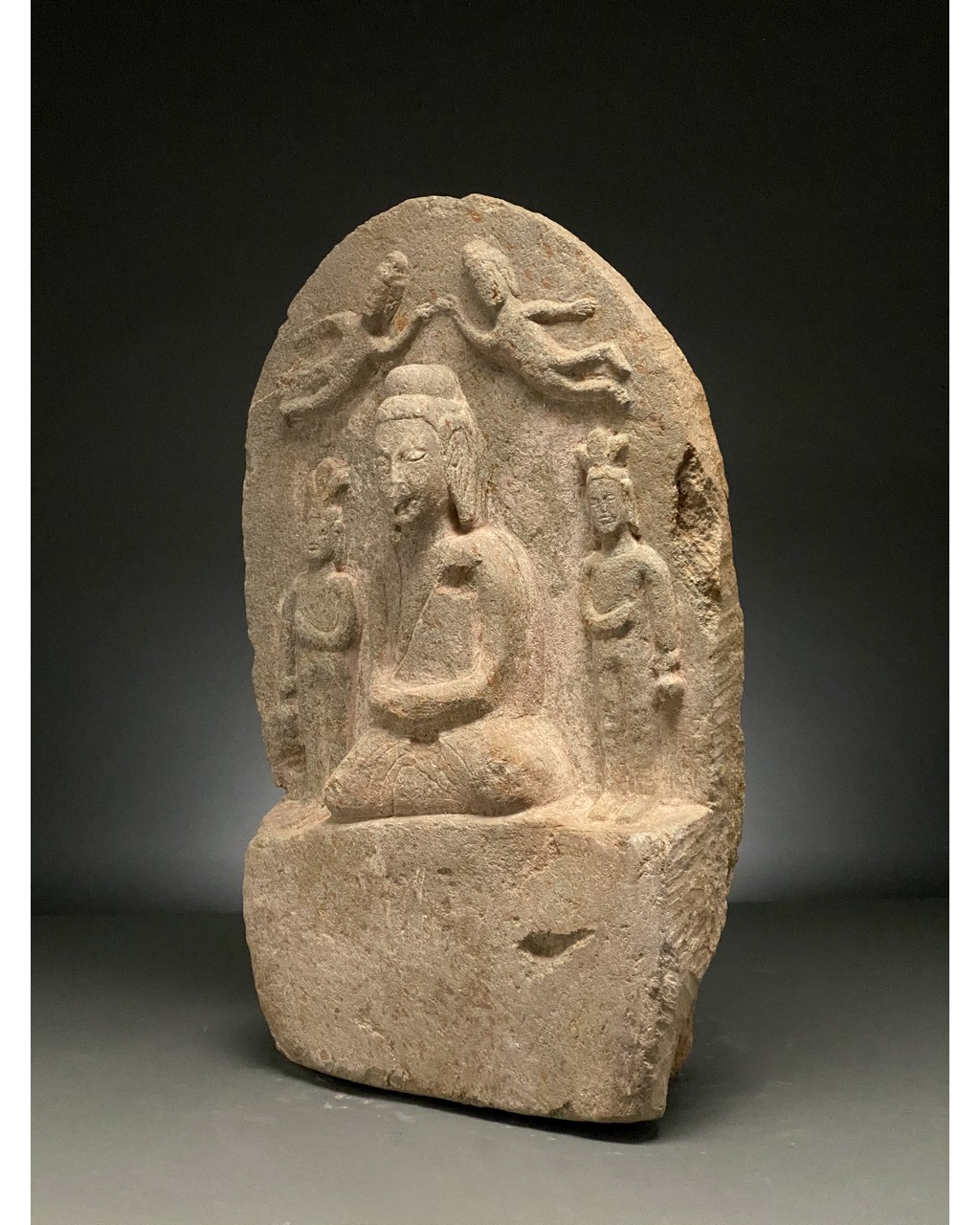 CHINA, TANG DYNASTY STONE STELE WITH BUDDHA - Image 2 of 9