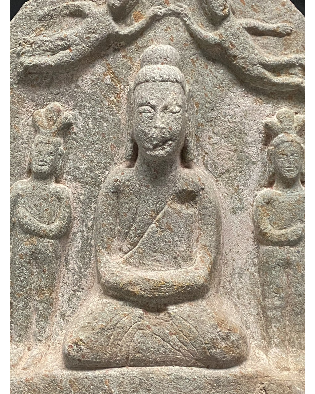 CHINA, TANG DYNASTY STONE STELE WITH BUDDHA - Image 7 of 9