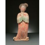 CHINA, TANG DYNANSTY POTTERY COURT LADY - TL TESTED