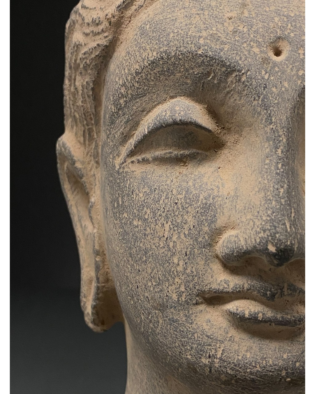 GANDHARA, SCHIST STONE HEAD OF BUDDHA - Image 10 of 12