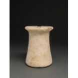 WESTERN ASIA, BACTRIAN ALABASTER COLUMN IDOL