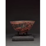 INDUS VALLEY, PAINTED POTTERY VESSEL WITH ANIMALS