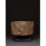 BACTRIAN STONE CARVED BOWL