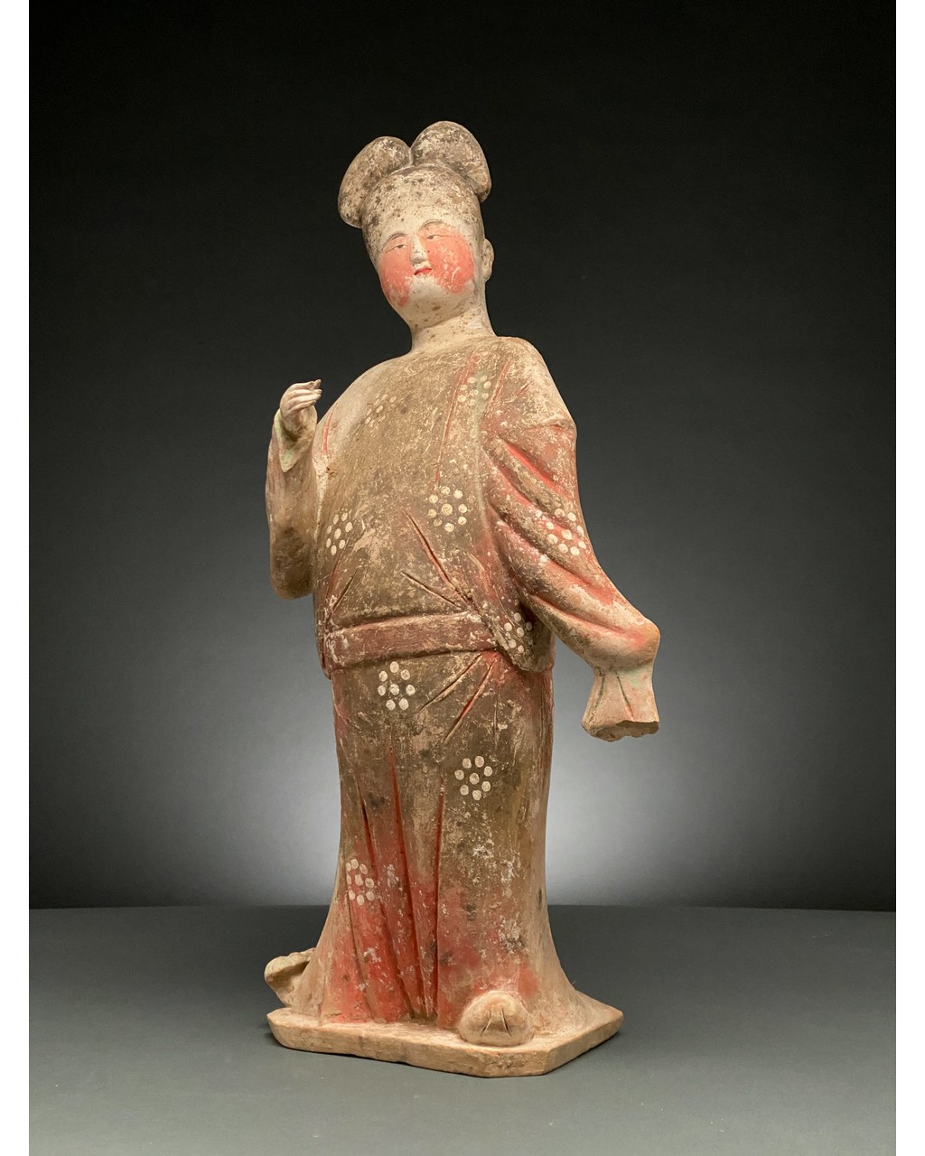 CHINA, TANG DYNASTY POTTERY COURT LADY - TL TESTED - Image 3 of 8