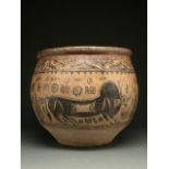 INDUS VALLEY, LARGE PAINTED POTTERY VESSEL