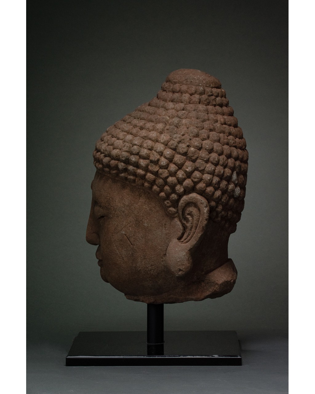 CHINA, MING DYANSTY STONE HEAD OF GUANYIN - Image 3 of 14