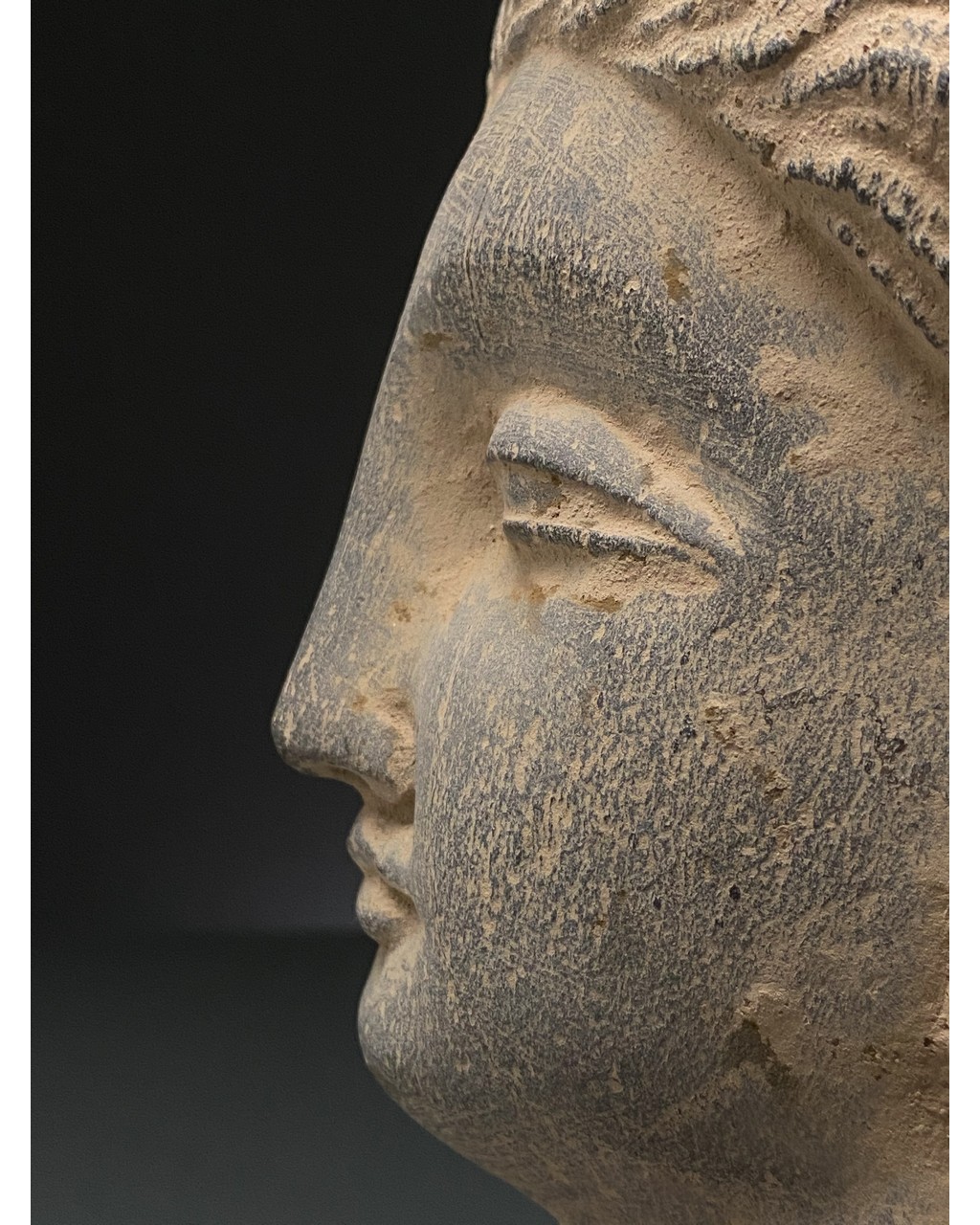 GANDHARA, SCHIST STONE HEAD OF BUDDHA - Image 11 of 12