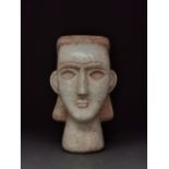 WESTERN ASIA, ALABASTER HEAD OF A MALE