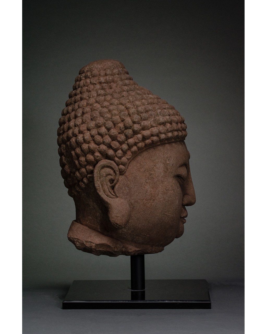 CHINA, MING DYANSTY STONE HEAD OF GUANYIN - Image 7 of 14