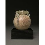 LATE ROMAN DECORATED GLASS JAR