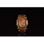 ROMAN SOLID GOLD MERCURY INTAGLIO RING - XRF TESTED