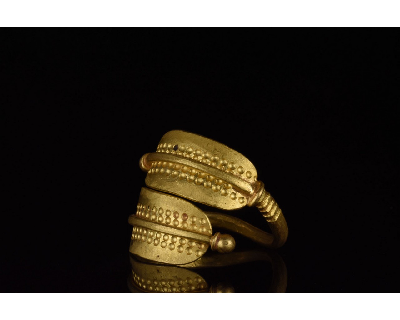 RARE VIKING GOLD RINGS WITH STAMPS- XRF TESTED - Image 2 of 7