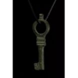 ROMAN BRONZE KEY PENDANT