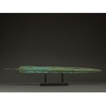 ANCIENT BRONZE SWORD WITH BEAUTIFUL PATINA