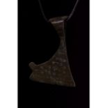 VIKING AGE BRONZE AXE SHAPED PENDANT