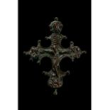 CRUSADERS ERA BRONZE CROSS WITH JESUS CHRIST