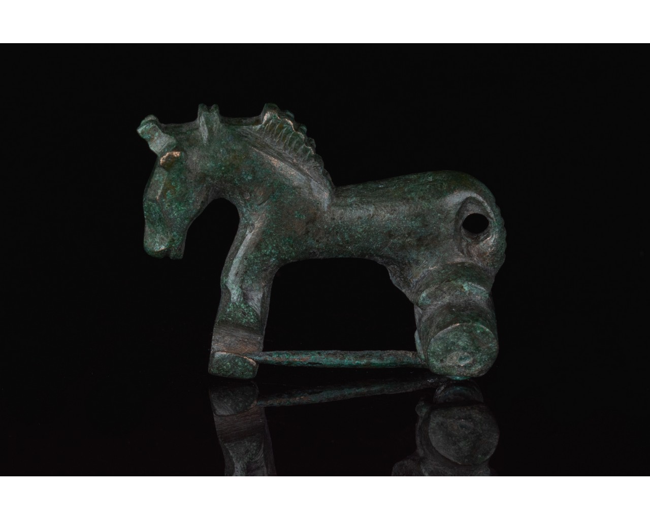 ROMAN BRONZE HORSE BROOCH - Image 2 of 4