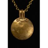 ROMAN GOLD SUN DISC AMULET