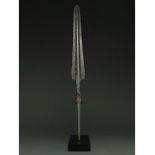 ANCIENT BRONZE SPEAR HEAD - SUPERB PATINA