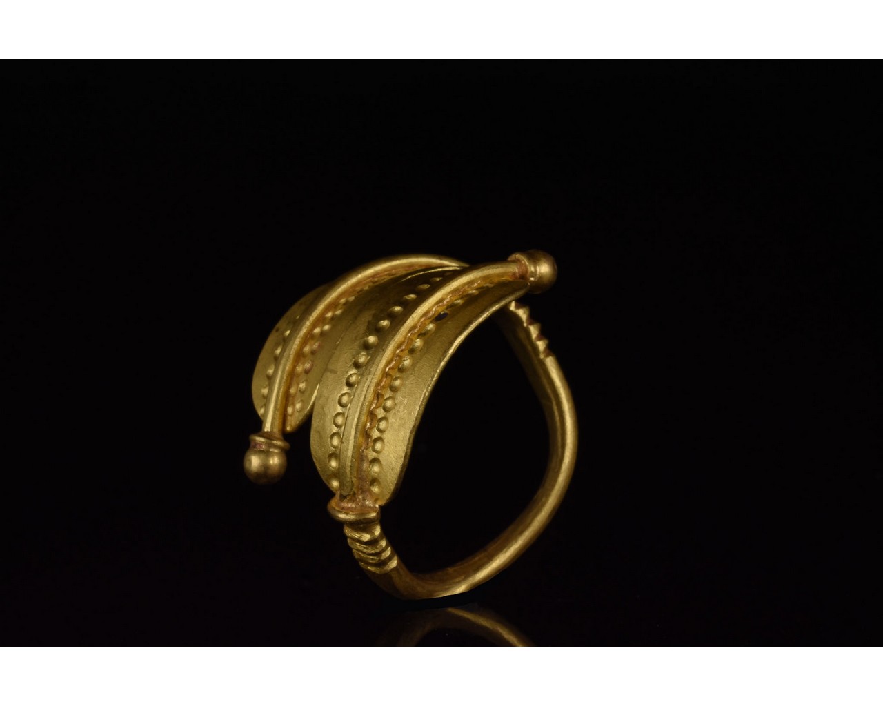 RARE VIKING GOLD RINGS WITH STAMPS- XRF TESTED - Image 6 of 7