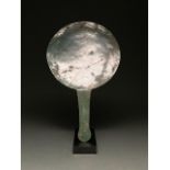 LARGE ROMAN BRONZE MIRROR - SUPERB PATINA