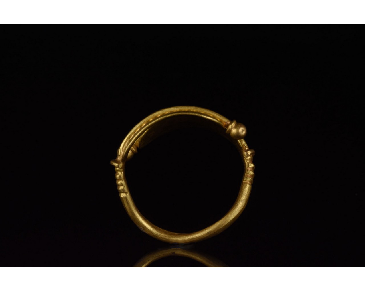 RARE VIKING GOLD RINGS WITH STAMPS- XRF TESTED - Image 7 of 7