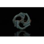 ROMAN BRONZE THREE DOLPHINS BROOCH