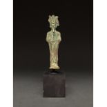 EGYPTIAN BRONZE FIGURE OF OSIRIS