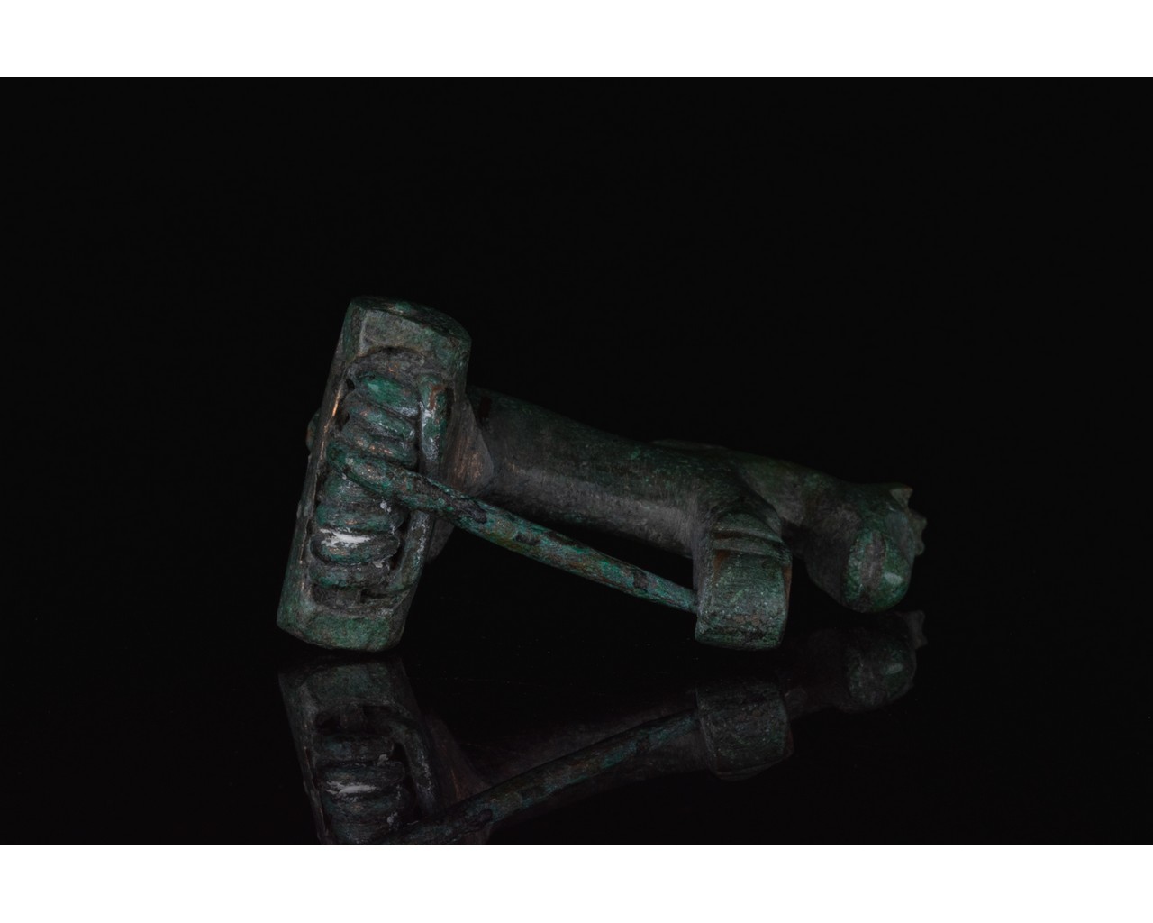 ROMAN BRONZE HORSE BROOCH - Image 3 of 4