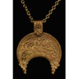 ROMAN GOLD LUNAR AMULET