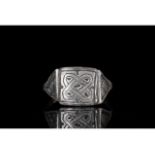 VIKING AGE SILVER RING WITH SOLOMON'S KNOT