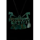 VIKING BRONZE AMULET WITH DRAGONS