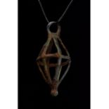 BRONZE AGE CAGE PENDANT