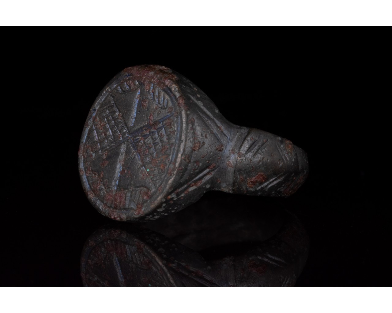 ROMAN BRONZE RING WITH STYLISED THUNDERBOLT - Image 2 of 6