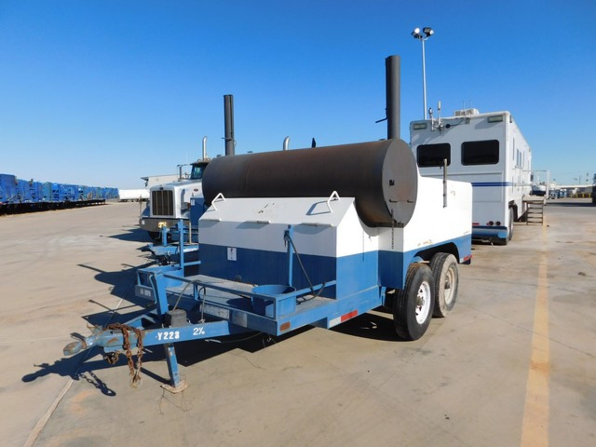 Located in YARD 2 - Odessa, TX (FUT015) (X) 1996 SHOPBUILT BBQ/ SMOKER TRAILER