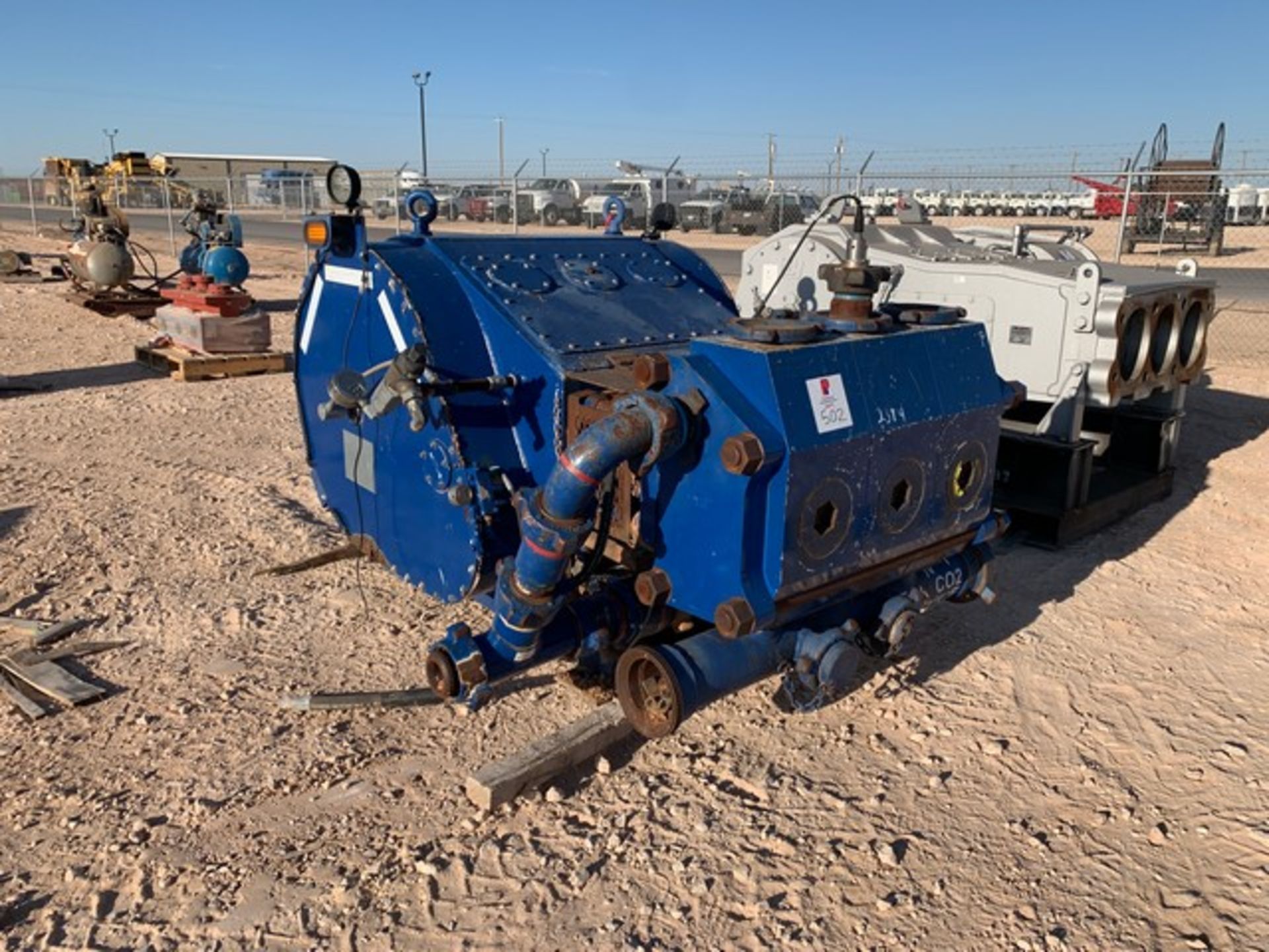 Located in YARD 1 - Midland, TX (6003) 2014 SCHLUMBERGER, 4X4, 15000 PSI TRIPLEX PUMP, SN-