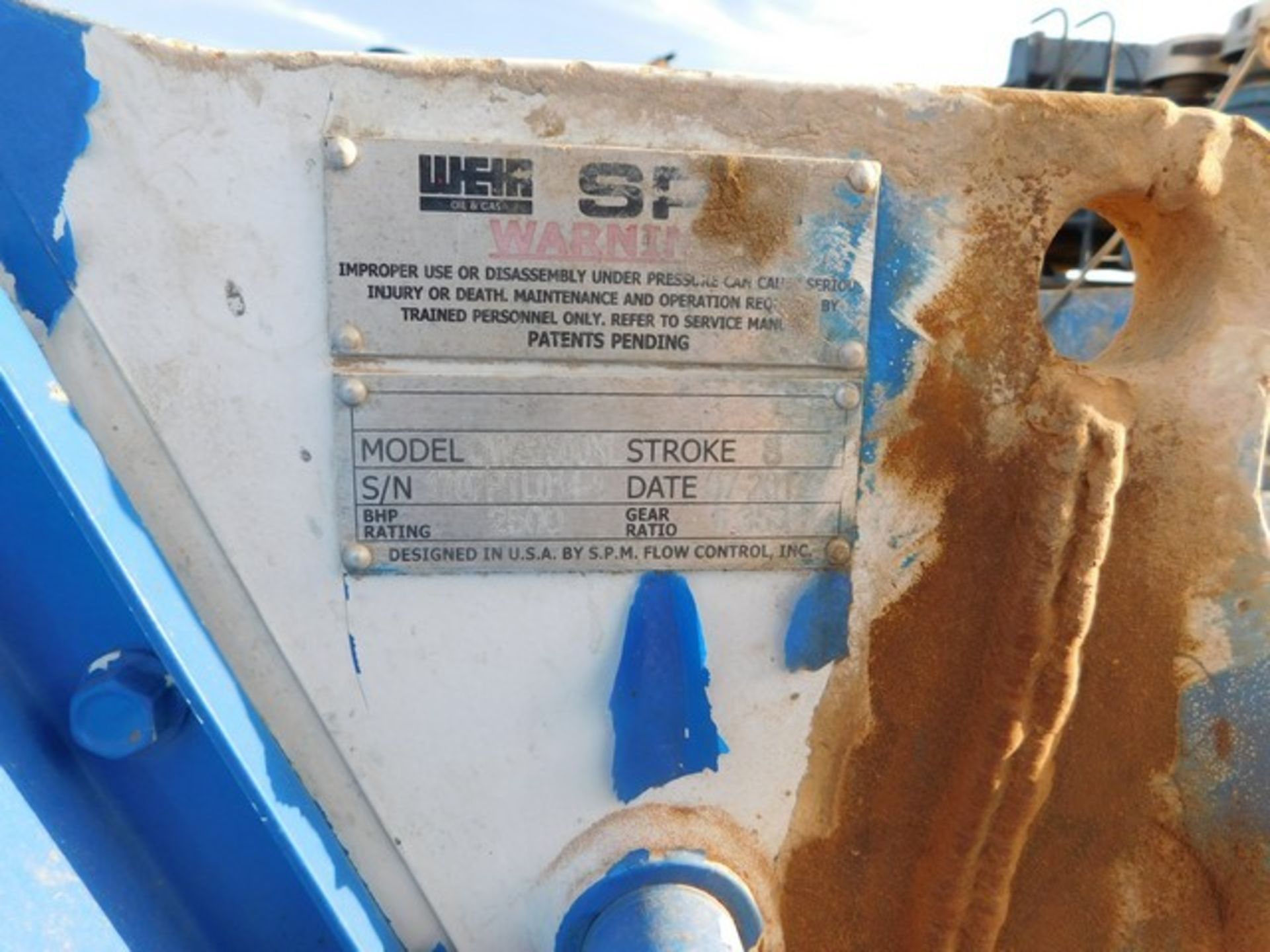 Located in YARD 2 - Odessa, TX (FPF086) 2018 SPMQWS2500 QUINTUPLEX FRAC PUMP, P/B CAT 3512C DIESEL - Image 6 of 12