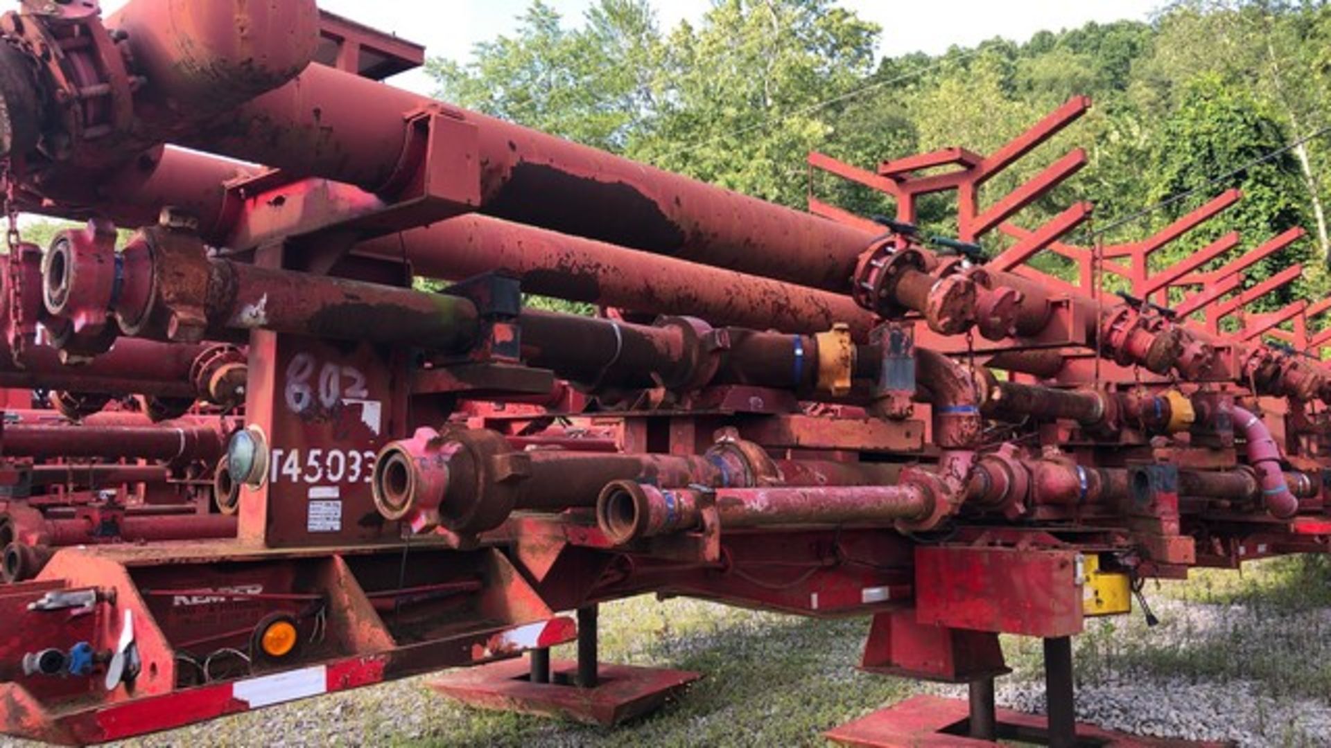 Located in YARD 6 - Buckhannon, WV (802) (X) BO'S BETTER BUILT HIGH PRESSURE S/A MANIFOLD TRAILER, - Image 3 of 4