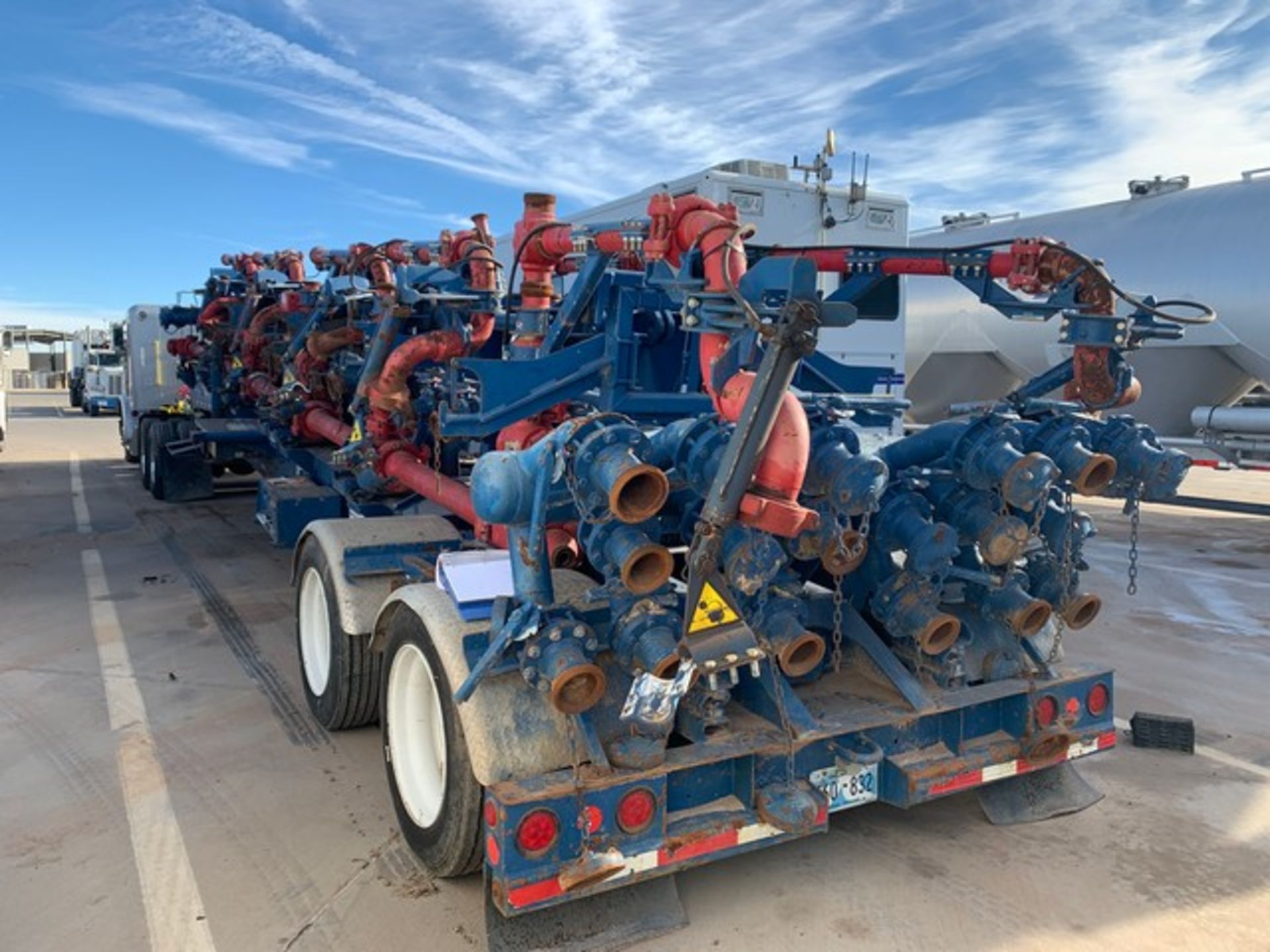 Located in YARD 2 - Odessa, TX (FIF075) 2014 MERTZ T/A 10 STATION MANIFOLD TRAILER, VIN-