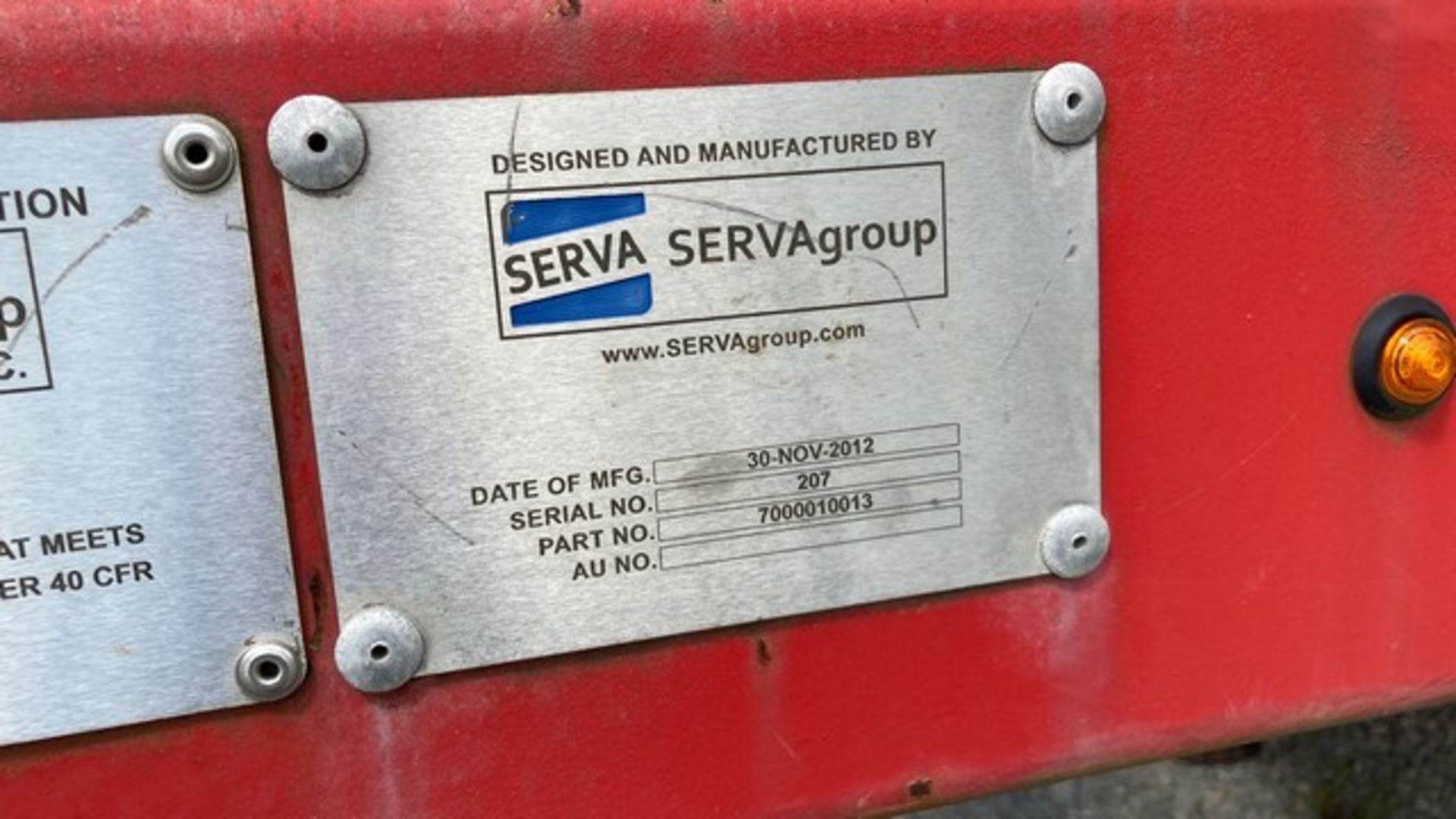 Located in YARD 6 - Buckhannon, WV (0793) (X) 2012 SERVA GROUP T/A CHEM ADD TRAILER, VIN- - Bild 2 aus 9