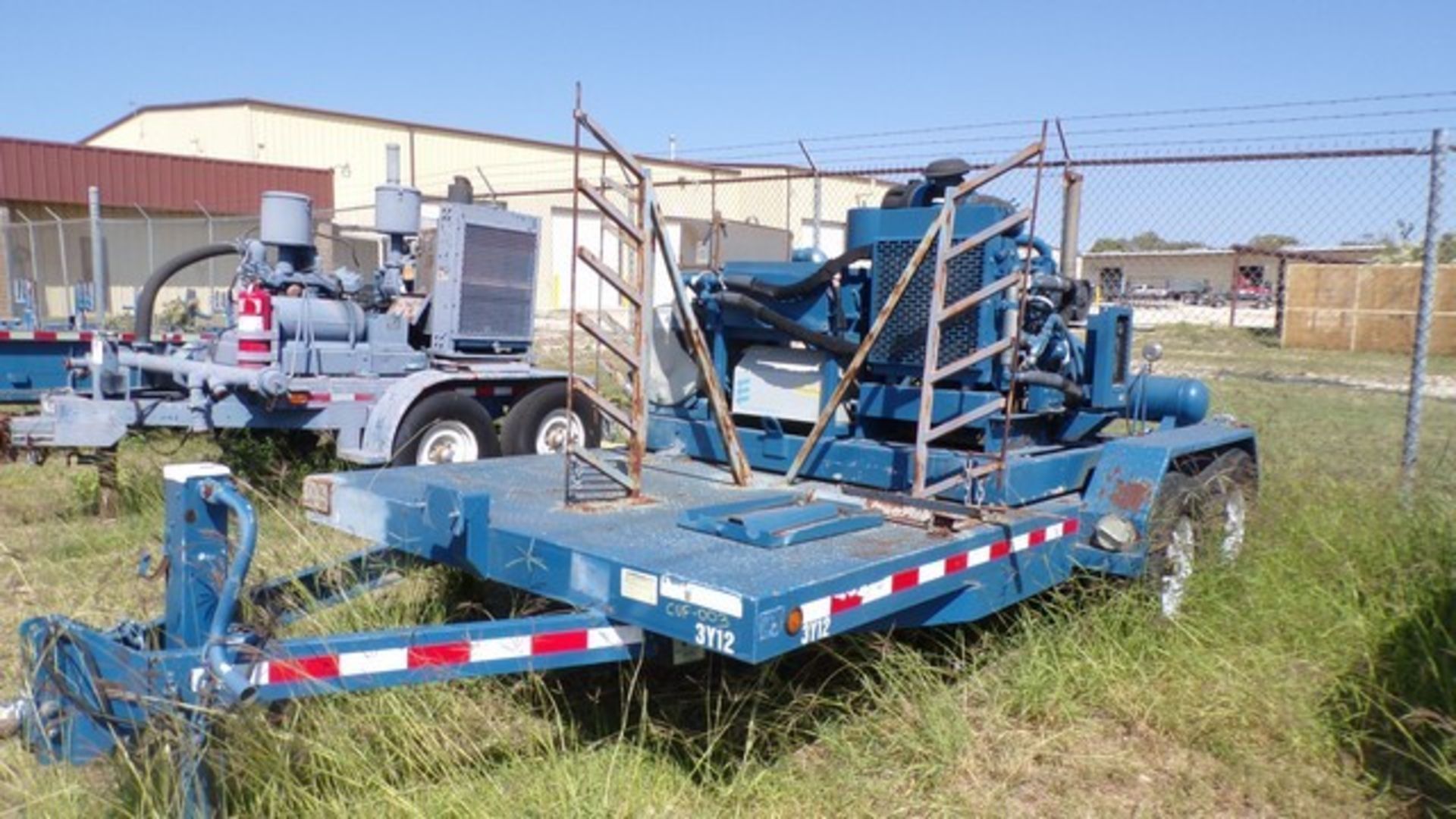 Located in YARD 19 - Wixon Valley, TX (CUF003) (X) 2012 AMERI TRAILER 7' X 16' T/A BP COMPRESSOR