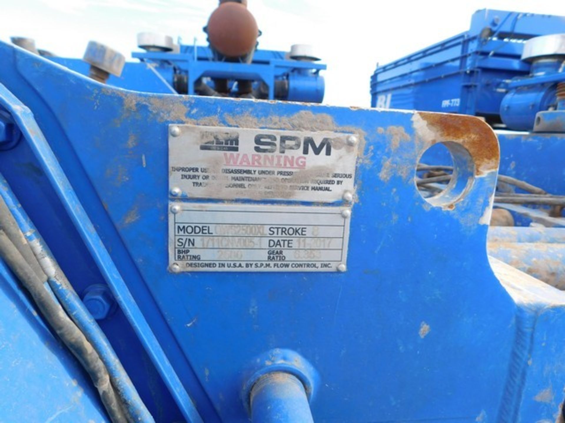 Located in YARD 2 - Odessa, TX (FPF603) 2017 SPMQWS2500XL FRAC PUMP, P/B CUMMINS QSK50 DIESEL - Bild 5 aus 10