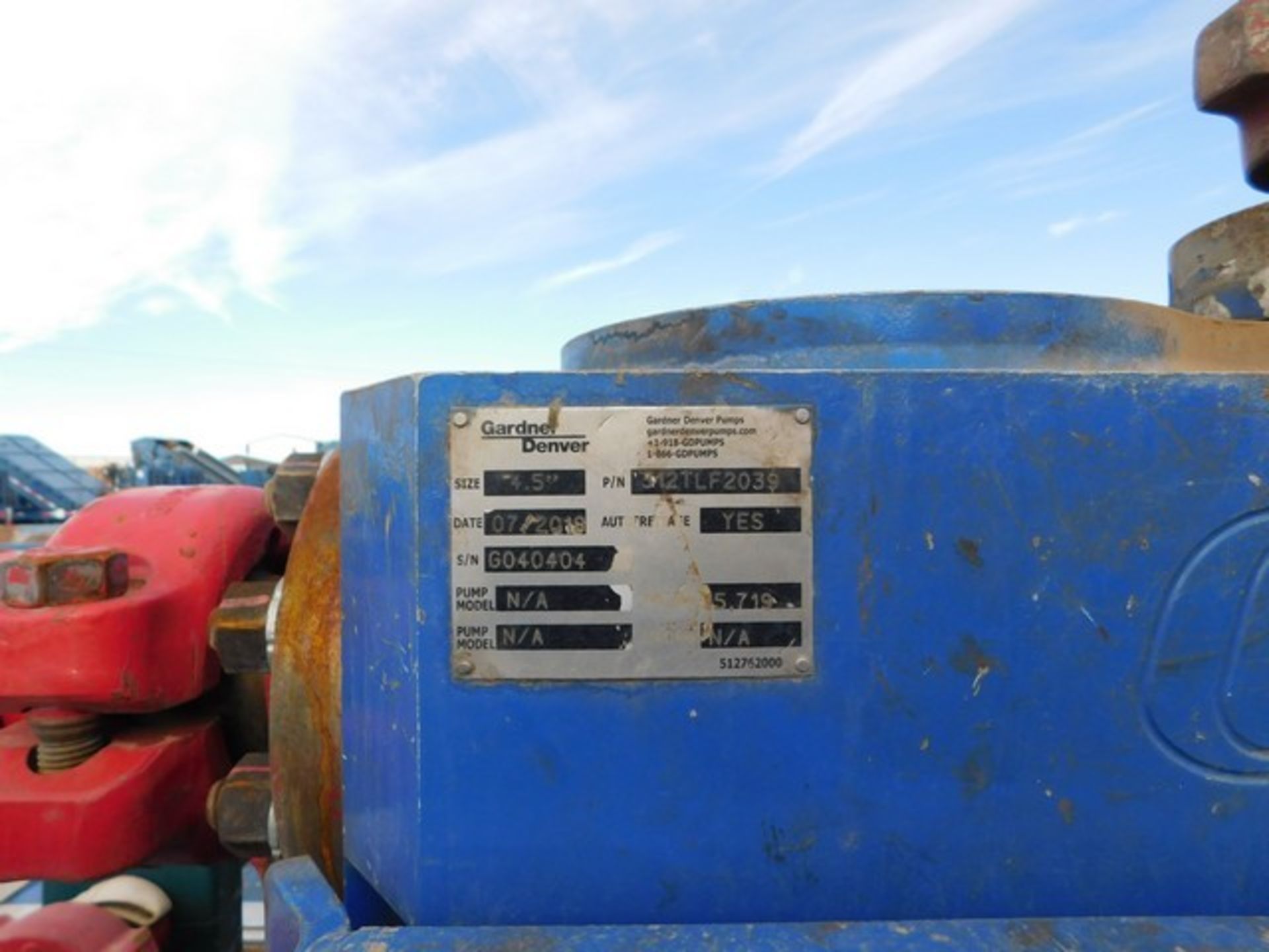 Located in YARD 2 - Odessa, TX (FPF775) 2011 FMCWT2400 TRIPLEX FRAC PUMP, P/B DETROIT 12V4000 DUAL - Image 7 of 10